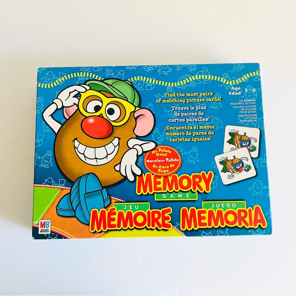 Vintage 2002 Mr. Potato Head Memory Game Complete Milton Bradley